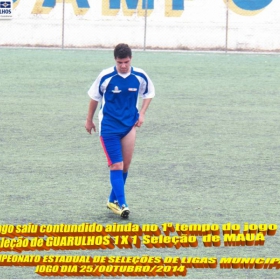 4º CAMPEONATO ESTADUAL DE SELEÇÕES DE LIGAS -2014  F.P.F.  GUARULHOS EMPATA EM 1 x 1 COM A SELEÇÃO DE MAUÁ 