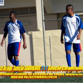 4º CAMPEONATO ESTADUAL DE SELEÇÕES DE LIGAS -2014  F.P.F.  GUARULHOS EMPATA EM 1 x 1 COM A SELEÇÃO DE MAUÁ 