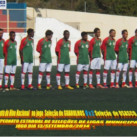 4º CAMPEONATO ESTADUAL DE SELEÇÕES DE LIGAS -2014  F.P.F.  GUARULHOS EMPATA EM 1 x 1 COM A SELEÇÃO DE MAUÁ 