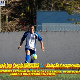 4º CAMPEONATO ESTADUAL DE SELEÇÕES DE LIGAS -2014  F.P.F.  GUARULHOS EMPATA EM 1 x 1 COM A SELEÇÃO DE MAUÁ 