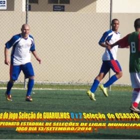 4º CAMPEONATO ESTADUAL DE SELEÇÕES DE LIGAS -2014  F.P.F.  GUARULHOS EMPATA EM 1 x 1 COM A SELEÇÃO DE MAUÁ 