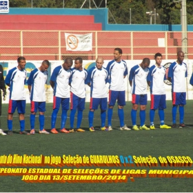 4º CAMPEONATO ESTADUAL DE SELEÇÕES DE LIGAS -2014  F.P.F.  GUARULHOS EMPATA EM 1 x 1 COM A SELEÇÃO DE MAUÁ 