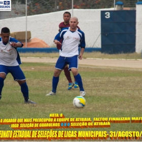 4º CAMPEONATO ESTADUAL DE SELEÇÕES DE LIGAS -2014  F.P.F.  GUARULHOS EMPATA EM 1 x 1 COM A SELEÇÃO DE MAUÁ 