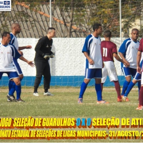 4º CAMPEONATO ESTADUAL DE SELEÇÕES DE LIGAS -2014  F.P.F.  GUARULHOS EMPATA EM 1 x 1 COM A SELEÇÃO DE MAUÁ 