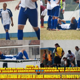 4º CAMPEONATO ESTADUAL DE SELEÇÕES DE LIGAS -2014  F.P.F.  GUARULHOS EMPATA EM 1 x 1 COM A SELEÇÃO DE MAUÁ 