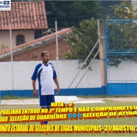 4º CAMPEONATO ESTADUAL DE SELEÇÕES DE LIGAS -2014  F.P.F.  GUARULHOS EMPATA EM 1 x 1 COM A SELEÇÃO DE MAUÁ 