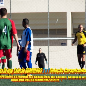 4º CAMPEONATO ESTADUAL DE SELEÇÕES DE LIGAS -2014  F.P.F.  GUARULHOS EMPATA EM 1 x 1 COM A SELEÇÃO DE MAUÁ 