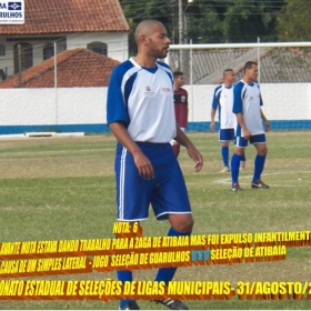 4º CAMPEONATO ESTADUAL DE SELEÇÕES DE LIGAS -2014  F.P.F.  GUARULHOS EMPATA EM 1 x 1 COM A SELEÇÃO DE MAUÁ 