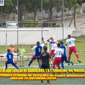 4º CAMPEONATO ESTADUAL DE SELEÇÕES DE LIGAS -2014  F.P.F.  GUARULHOS EMPATA EM 1 x 1 COM A SELEÇÃO DE MAUÁ 