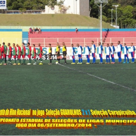 4º CAMPEONATO ESTADUAL DE SELEÇÕES DE LIGAS -2014  F.P.F.  GUARULHOS EMPATA EM 1 x 1 COM A SELEÇÃO DE MAUÁ 