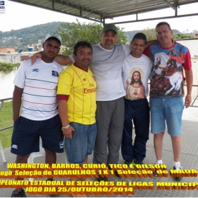 4º CAMPEONATO ESTADUAL DE SELEÇÕES DE LIGAS -2014  F.P.F.  GUARULHOS EMPATA EM 1 x 1 COM A SELEÇÃO DE MAUÁ 