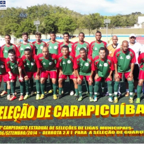 4º CAMPEONATO ESTADUAL DE SELEÇÕES DE LIGAS -2014  F.P.F.  GUARULHOS EMPATA EM 1 x 1 COM A SELEÇÃO DE MAUÁ 