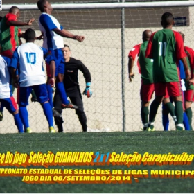 4º CAMPEONATO ESTADUAL DE SELEÇÕES DE LIGAS -2014  F.P.F.  GUARULHOS EMPATA EM 1 x 1 COM A SELEÇÃO DE MAUÁ 