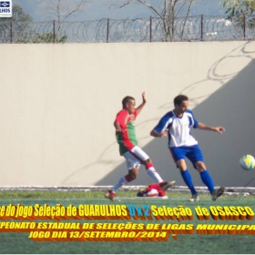 4º CAMPEONATO ESTADUAL DE SELEÇÕES DE LIGAS -2014  F.P.F.  GUARULHOS EMPATA EM 1 x 1 COM A SELEÇÃO DE MAUÁ 