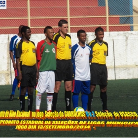 4º CAMPEONATO ESTADUAL DE SELEÇÕES DE LIGAS -2014  F.P.F.  GUARULHOS EMPATA EM 1 x 1 COM A SELEÇÃO DE MAUÁ 