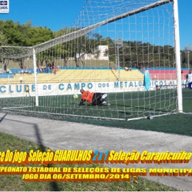 4º CAMPEONATO ESTADUAL DE SELEÇÕES DE LIGAS -2014  F.P.F.  GUARULHOS EMPATA EM 1 x 1 COM A SELEÇÃO DE MAUÁ 