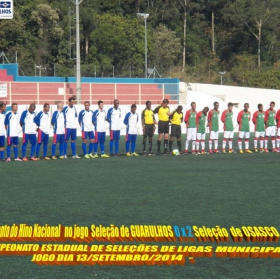 4º CAMPEONATO ESTADUAL DE SELEÇÕES DE LIGAS -2014  F.P.F.  GUARULHOS EMPATA EM 1 x 1 COM A SELEÇÃO DE MAUÁ 