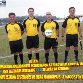 4º CAMPEONATO ESTADUAL DE SELEÇÕES DE LIGAS -2014  F.P.F.  GUARULHOS EMPATA EM 1 x 1 COM A SELEÇÃO DE MAUÁ 