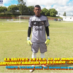 CAMPEONATO AMADOR DO ESTADO -2104 - FPF - AD. BRITTU'S PERDE EM BRAGANÇA PAULISTA (4 X 0)  1º JOGO DA SEMIFINAL