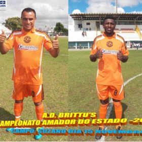 CAMPEONATO AMADOR DO ESTADO -2104 - FPF - AD. BRITTU'S PERDE EM BRAGANÇA PAULISTA (4 X 0)  1º JOGO DA SEMIFINAL