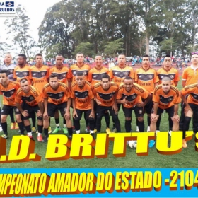 CAMPEONATO AMADOR DO ESTADO -2104 - FPF - AD. BRITTU'S PERDE EM BRAGANÇA PAULISTA (4 X 0)  1º JOGO DA SEMIFINAL