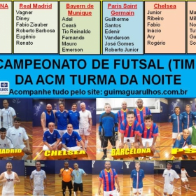 1º CAMPEONATO DE FUTSAL DA TURMA DA NOITE -ACM- GUARULHOS - BAYERN É O GRANDE CAMPEÃO