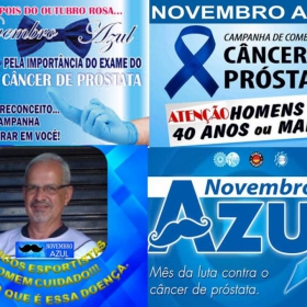 NOVEMBRO AZUL- CAMPANHA CONTRA O CÂNCER DE PRÓSTATA