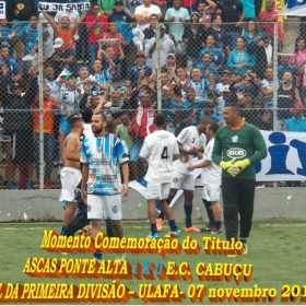 CAMPEONATO DA PRIMEIRA DIVISÃO-2015 - ULAFA - 