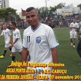 CAMPEONATO DA PRIMEIRA DIVISÃO-2015 - ULAFA - 