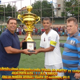 CAMPEONATO DA PRIMEIRA DIVISÃO-2015 - ULAFA - 