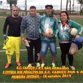 CAMPEONATO DA PRIMEIRA DIVISÃO-2015 - ULAFA - 