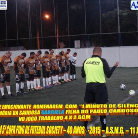 5ª COPA PING DE FUTEBOL SOCIETY -40 ANOS- 2015 -ASMG