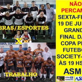 5ª COPA PING DE FUTEBOL SOCIETY -40 ANOS- 2015 -ASMG