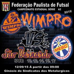 WIMPRO - MENORES - ESTADUAL A2 2015