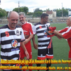 1º CAMPEONATO GUIMAGUARULHOS VETERANO 40 e 50 ANOS 2016 - ULAFA - SINDICATO E PARADÃO OS GRANDES CAMPEÕES