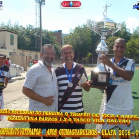 1º CAMPEONATO GUIMAGUARULHOS VETERANO 40 e 50 ANOS 2016 - ULAFA - SINDICATO E PARADÃO OS GRANDES CAMPEÕES