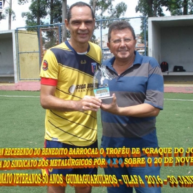 1º CAMPEONATO GUIMAGUARULHOS VETERANO 40 e 50 ANOS 2016 - ULAFA - SINDICATO E PARADÃO OS GRANDES CAMPEÕES