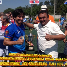 1º CAMPEONATO GUIMAGUARULHOS VETERANO 40 e 50 ANOS 2016 - ULAFA - SINDICATO E PARADÃO OS GRANDES CAMPEÕES