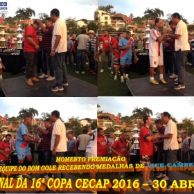 16º COPA CECAP 2016 - BOTAFOGO JAÇANÃ É  O GRANDE CAMPEÃO VENCEU POR 3 X 0 A EQUIPE DO BOM GOLE/L3  