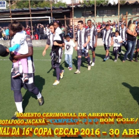 16º COPA CECAP 2016 - BOTAFOGO JAÇANÃ É  O GRANDE CAMPEÃO VENCEU POR 3 X 0 A EQUIPE DO BOM GOLE/L3  