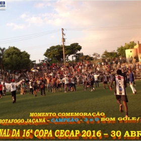 16º COPA CECAP 2016 - BOTAFOGO JAÇANÃ É  O GRANDE CAMPEÃO VENCEU POR 3 X 0 A EQUIPE DO BOM GOLE/L3  