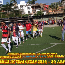 16º COPA CECAP 2016 - BOTAFOGO JAÇANÃ É  O GRANDE CAMPEÃO VENCEU POR 3 X 0 A EQUIPE DO BOM GOLE/L3  