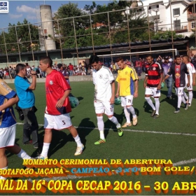 16º COPA CECAP 2016 - BOTAFOGO JAÇANÃ É  O GRANDE CAMPEÃO VENCEU POR 3 X 0 A EQUIPE DO BOM GOLE/L3  