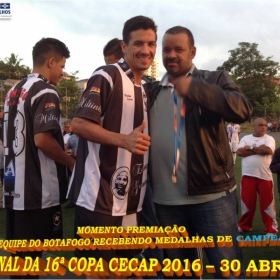 16º COPA CECAP 2016 - BOTAFOGO JAÇANÃ É  O GRANDE CAMPEÃO VENCEU POR 3 X 0 A EQUIPE DO BOM GOLE/L3  