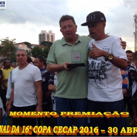 16º COPA CECAP 2016 - BOTAFOGO JAÇANÃ É  O GRANDE CAMPEÃO VENCEU POR 3 X 0 A EQUIPE DO BOM GOLE/L3  