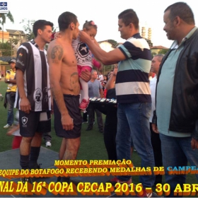 16º COPA CECAP 2016 - BOTAFOGO JAÇANÃ É  O GRANDE CAMPEÃO VENCEU POR 3 X 0 A EQUIPE DO BOM GOLE/L3  