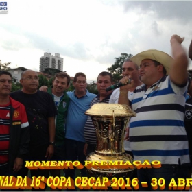 16º COPA CECAP 2016 - BOTAFOGO JAÇANÃ É  O GRANDE CAMPEÃO VENCEU POR 3 X 0 A EQUIPE DO BOM GOLE/L3  