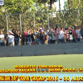 16º COPA CECAP 2016 - BOTAFOGO JAÇANÃ É  O GRANDE CAMPEÃO VENCEU POR 3 X 0 A EQUIPE DO BOM GOLE/L3  