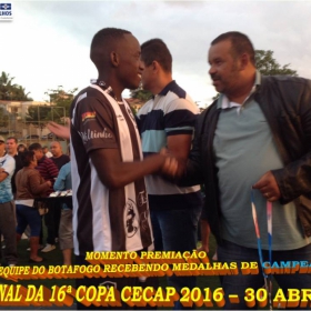 16º COPA CECAP 2016 - BOTAFOGO JAÇANÃ É  O GRANDE CAMPEÃO VENCEU POR 3 X 0 A EQUIPE DO BOM GOLE/L3  