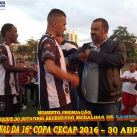 16º COPA CECAP 2016 - BOTAFOGO JAÇANÃ É  O GRANDE CAMPEÃO VENCEU POR 3 X 0 A EQUIPE DO BOM GOLE/L3  